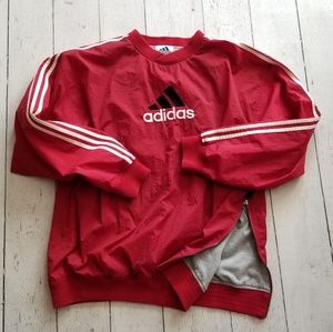 🔥Vintage ADIDAS Pullover Crew Jacket Windbreaker